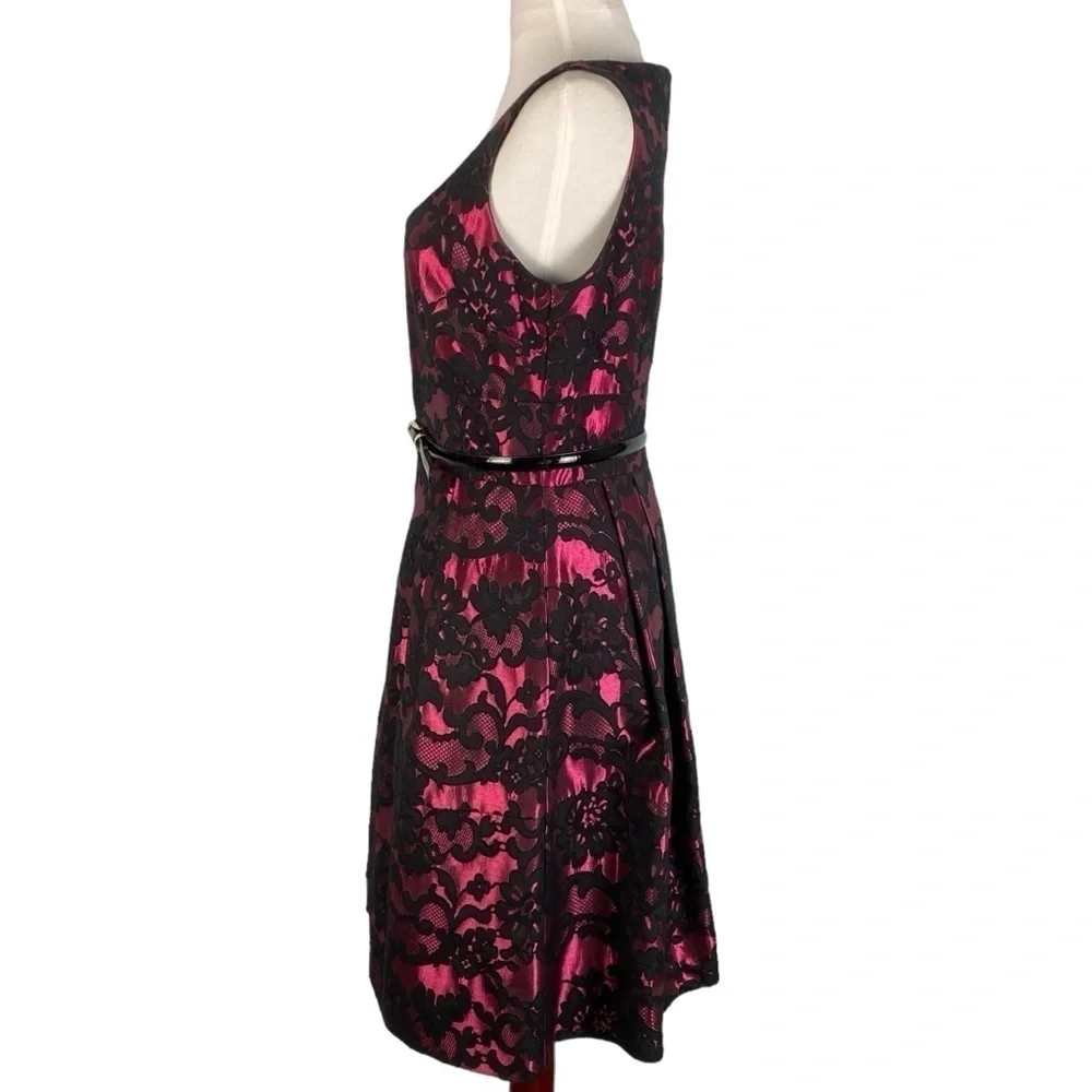 Eliza J Fit and Flare Lace Overlay Dress size 6 - Picture 4 of 11
